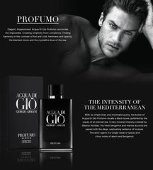 Acqua Di Giò Profumo  – 2.7 oz / 80ml Parfum Cologne for Men (No Cellophane)